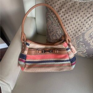 Striped Multicolor Hobo Bag